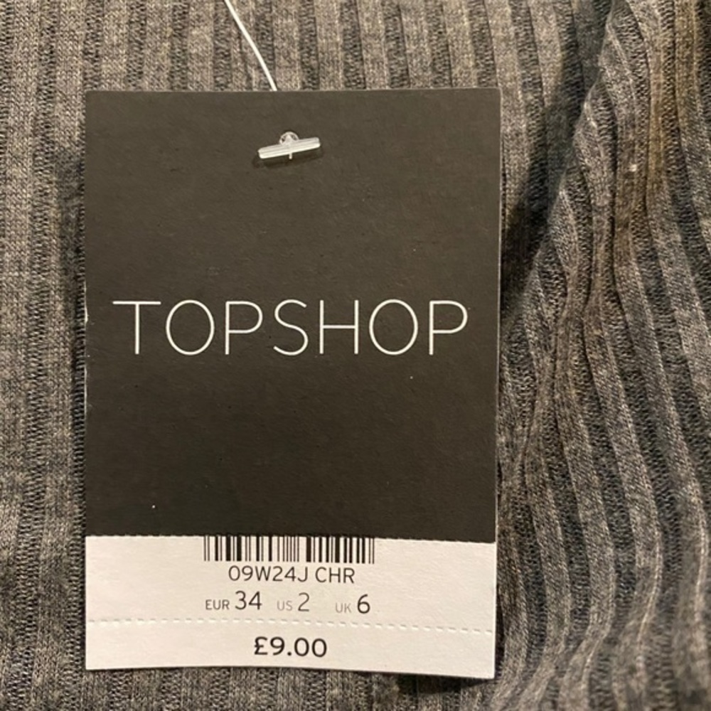 TOPSHOP RIBBED RIB CROP TOP TEE NWT SIZES 2 4 6 8 AVAILABLE BRAND NEW - Picture 9 of 12